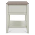 Bergen Grey Washed Oak & Soft Grey Lamp Table - Drawer