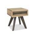 Cadell Aged Oak Lamp Table - 1 Drawer