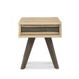 Cadell Aged Oak Lamp Table - 1 Drawer