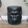 Side Table - Black Gorilla - Resin - Metal