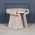Blanchie Mango Wood Side Table - Occasional
