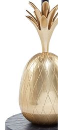 Boho Side Table - Brass Pineapple - Round