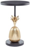 Boho Side Table - Brass Pineapple - Round