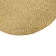 Boho Side Table - Carved Gold - Round