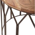Boho Side Table - Large Round - Mango Wood