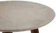 Boho Side Table - White Carved - Round