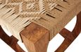 Boho Stool - Woven Jute and Sheesham Wood