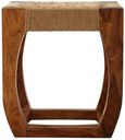 Boho Stool - Woven Jute and Sheesham Wood