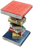 Bookstack Side Table - Medium - Coloured