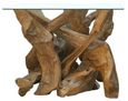 Branchwood Square Lamp Table - Glass Top