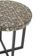 Branna Side Table - Round - Mother of Pearl
