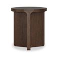 California Side Table - Round - Dark Oak