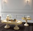 Aida Lamp Table - Oval - Ivory