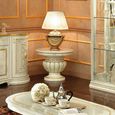 Leonardo Lamp Table - Ivory Gloss and Gold