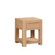 Carly End Table - 1 Drawer - Square - Oak
