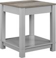 Castro End Table in Weathered Oak and Grey - 5046096COMUK