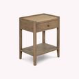 Chesterton Side Table with Drawer Natural Rattan