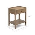 Chesterton Side Table with Drawer Natural Rattan