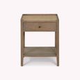 Chesterton Side Table with Drawer Natural Rattan