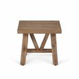 Chilford Outdoor Solid Wood Stool Side Table