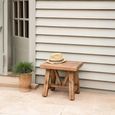 Chilford Outdoor Solid Wood Stool Side Table