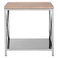 Chiswick Side Table - Square - Oak Wood and Metal
