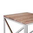 Chiswick Side Table - Square - Oak Wood and Metal