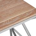 Chiswick Side Table - Square - Oak Wood and Metal