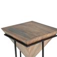 Chomwino End Table - Solid Mango Wood - Square
