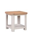 Clarion Lamp Table - Square - Oak and Grey