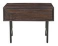 Clearance - Highgrove Fluted Lamp Table in Walnut Finished Mango Wood - Brand New Item