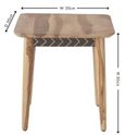 Clearance - Luxuria Sheesham End Table, Indian Wood, Square Top - Brand New Item