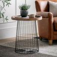 Clearance - Menzies Natural Round Side Table - A43