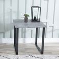 Clearance - Texas Grey Square Side Table