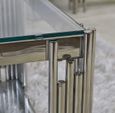 Cohen End Table - Square - Glass and Chrome