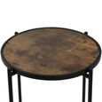 End Table - Round - Dark Wood