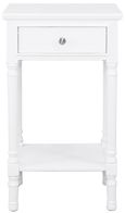 Delta Telephone Table - 1 Drawer - White