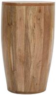 Dispur Solid Mango Wood Drum Side Table
