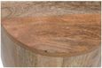 Dispur Solid Mango Wood Drum Side Table