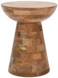 Dispur Solid Mango Wood Round Side Table 