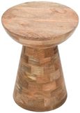 Dispur Solid Mango Wood Round Side Table 