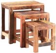 Diu Reclaimed Wood Nest of 3 Tables