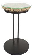Driftwood 50cm Sofa Table - Glass Top