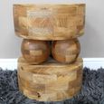 Side Table - Mango Wood - Small - Round - 40cm