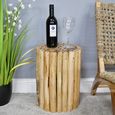 Side Table - Round - Teak Wood