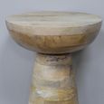 Side Table - Wooden - Round Pedestal Style