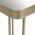 Ella Side Table - Square - Mirrored with Gold Metal