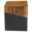 Gabor Side Table - Square - Natural Bamboo Wood