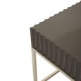 Genoa Side Table - Square - Grey High Gloss