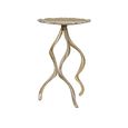 Side Table - Round - Gold Antler Metal